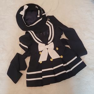 Sailor Style Dress and Hat